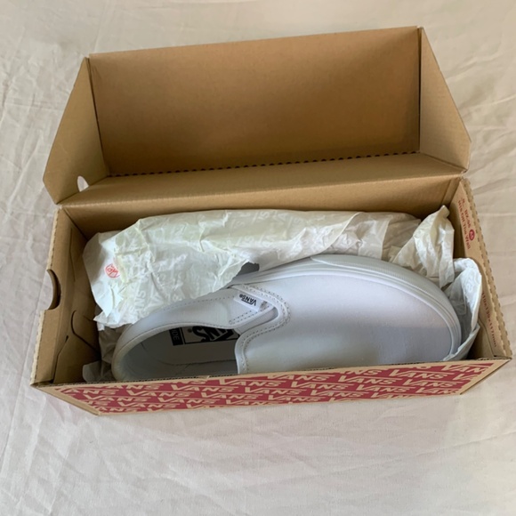 Vans White Slip-On Loafers - Picture 6 of 6